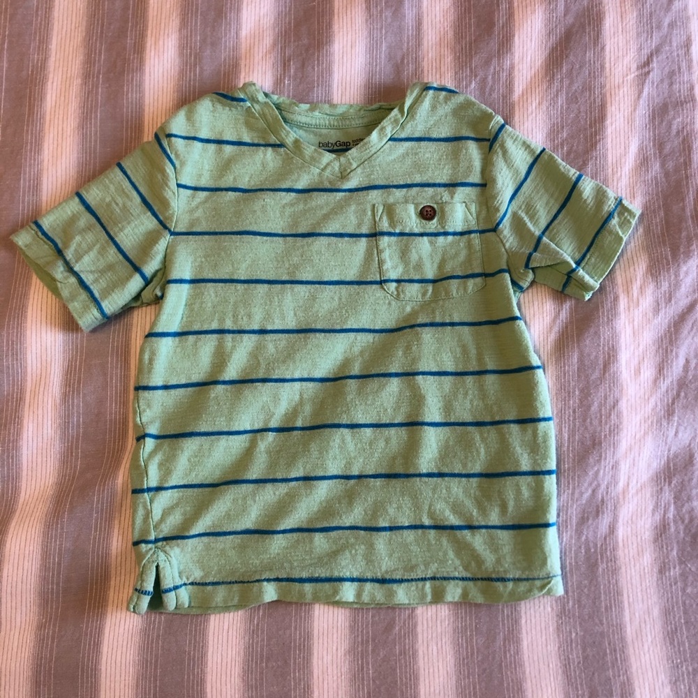 Baby Gap Boy V Neck Striped T-shirt